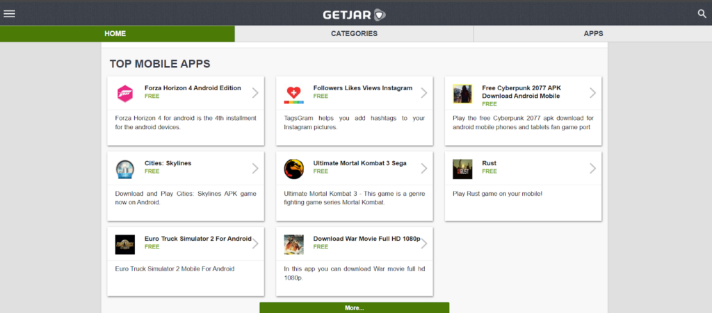 GetJar: 3rd party app iOS
