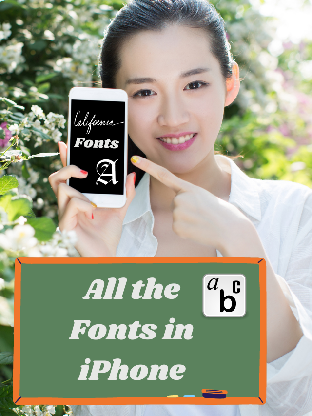 All fonts iPhone