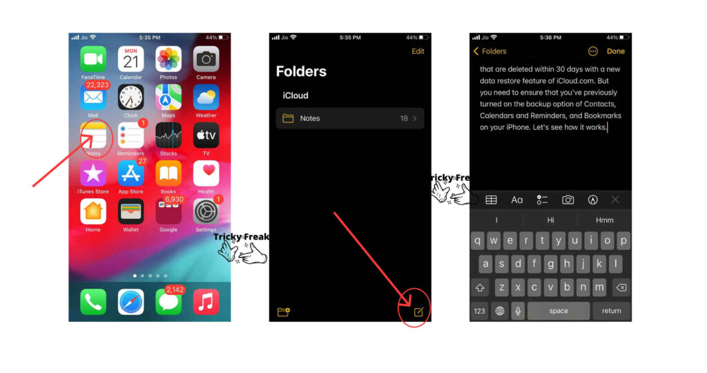 Using the iPhone’s Notes Application-Use the Clipboard History iPhone