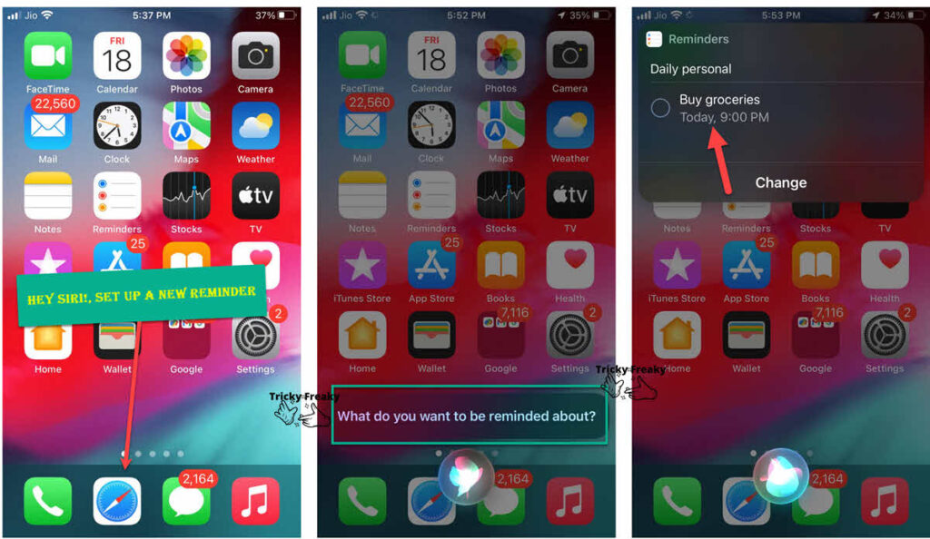 How to set a reminder on iPhone using Siri