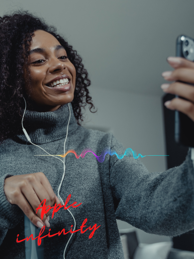 Apple music infinity symbol in 8 slides.