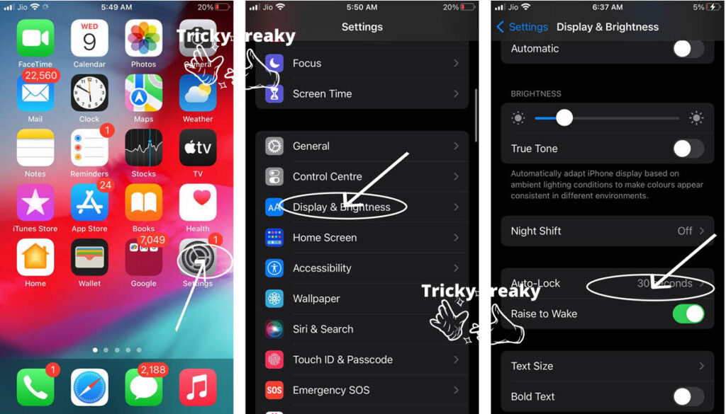 How to change screen timeout on iPhone?