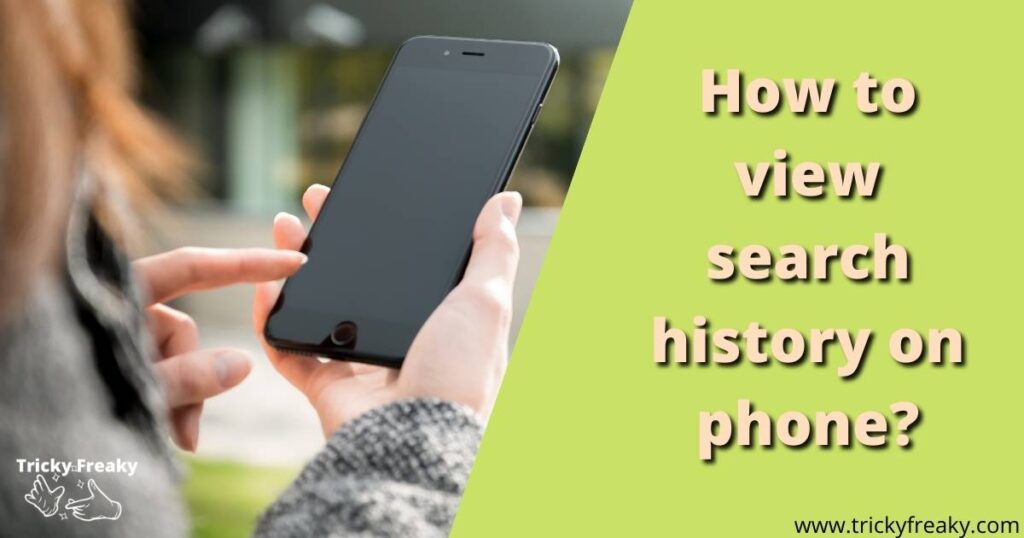 How to view search history on phone