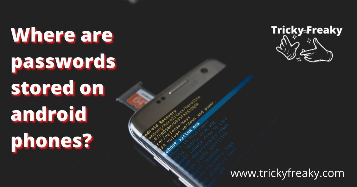 Where are passwords stored on android phones