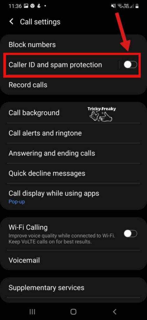 Call setting