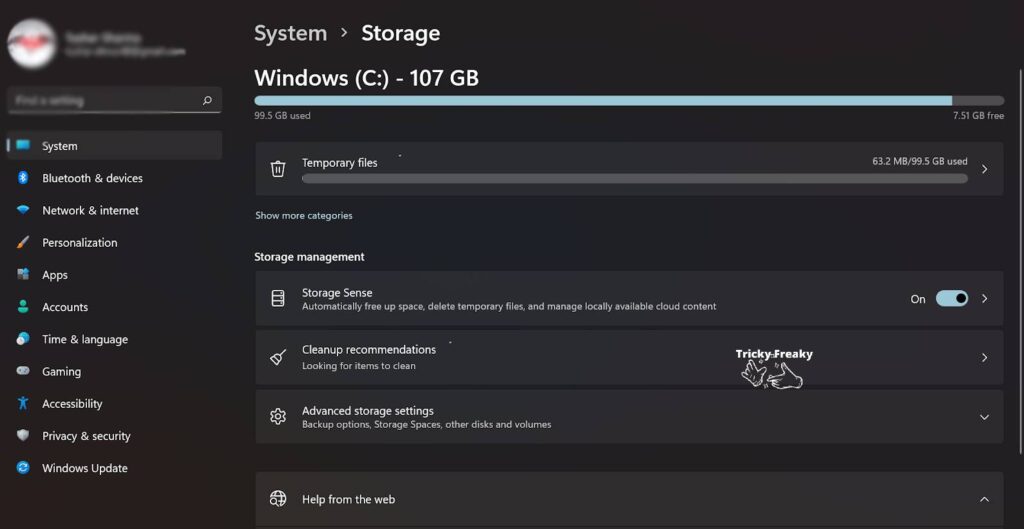 system storage