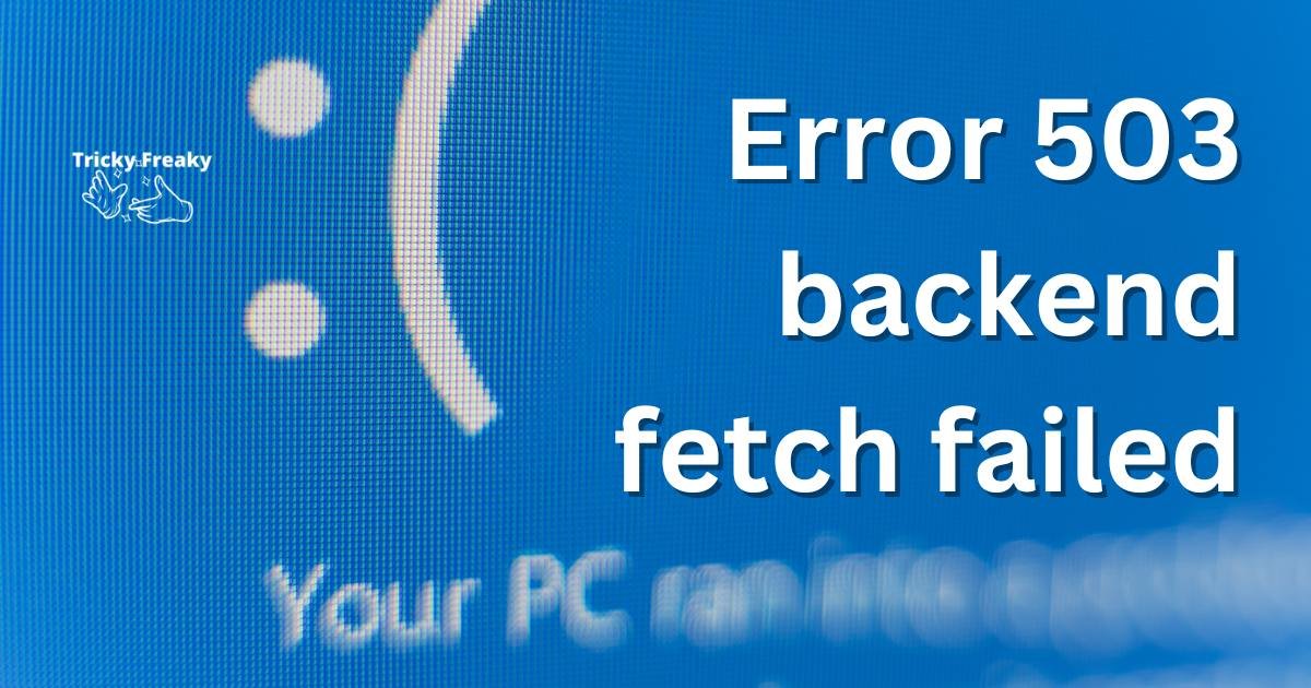 Error 503 backend fetch failed