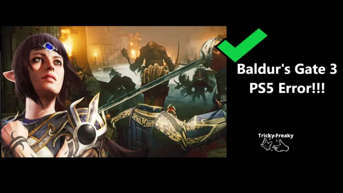 Baldur's Gate 3 PS5 Error