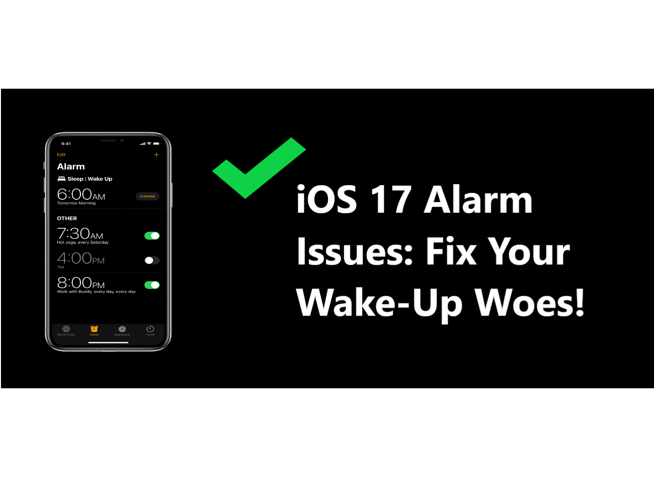 iOS 17 Alarm Issues