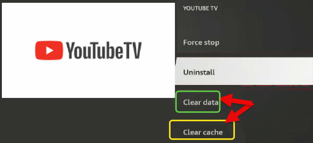 youtube tv cache data